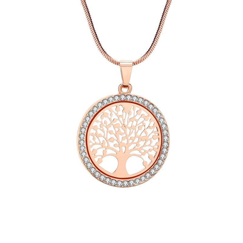 Silver & Gold Tree of Life Necklace
