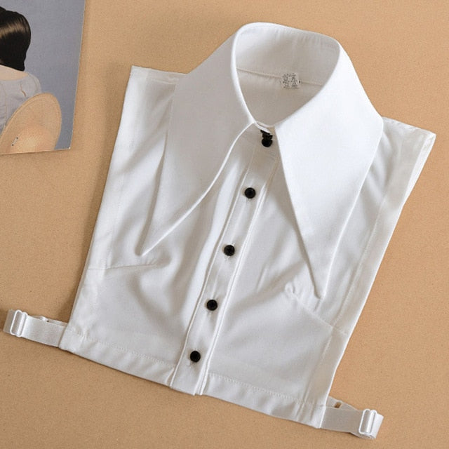 Vintage White Faux Collar