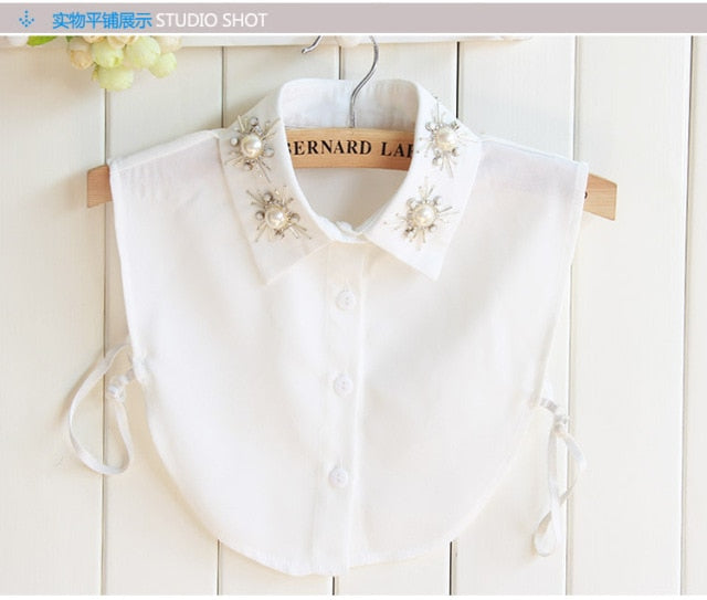 Vintage White Detachable Collar