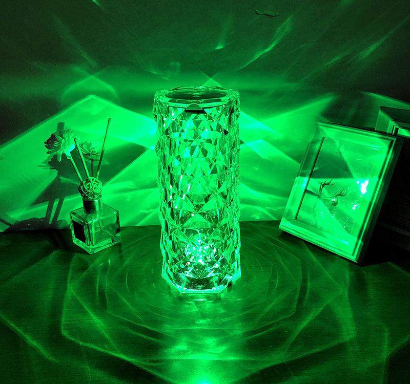 LED Rose Crystal Diamond Night Light