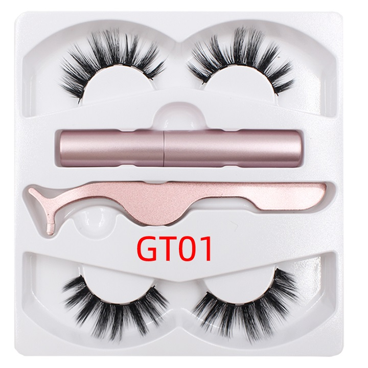 Magnetic Liquid Eyeliner & Magnetic False Eyelashes & Tweezers Set