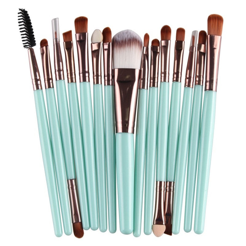 15 Pcs Cosmetic Makeup Brush