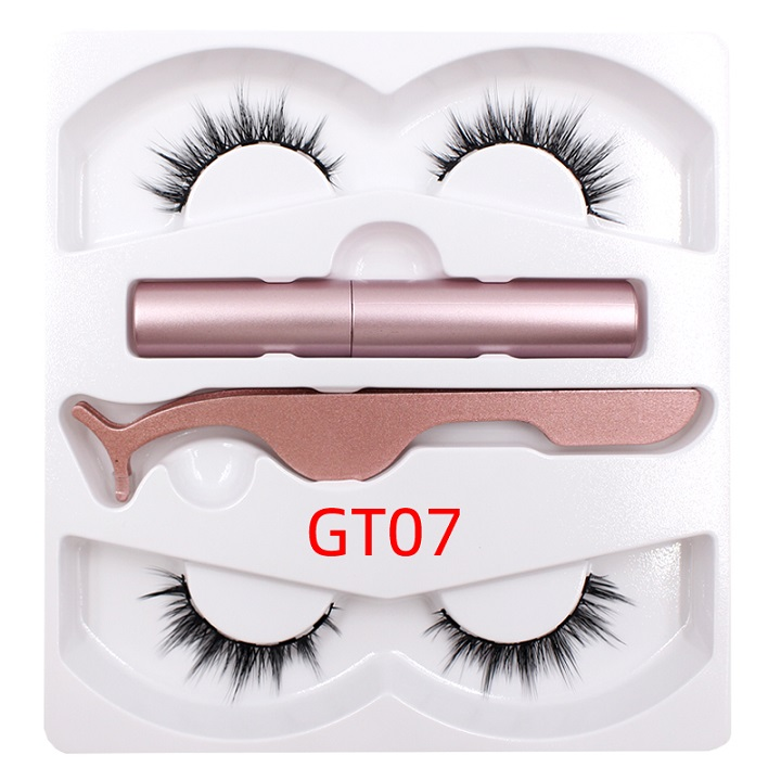 Magnetic Liquid Eyeliner & Magnetic False Eyelashes & Tweezers Set